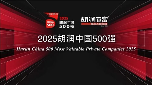 榮登2025胡潤中國500強｜中偉新材位列第336位，連續三年上榜彰顯發展韌性